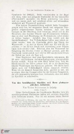 Vo den brechbarsten Strahlen und ihrer photographischen Aufnahme, 3