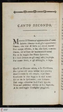 Canto Secondo