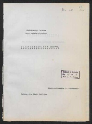 1935/36: Jahresbericht ... - 1935/36