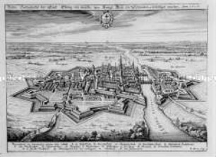 Elbing 1626, von Schweden befestigt - aus Theatrum Europaeum, Bd. I