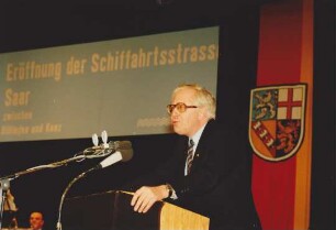 Eröffnung der Schifffahrtsstraße Saar