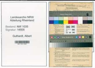 Entnazifizierung Albert Guthardt , geb. 02.01.1896 (Kaufmann)