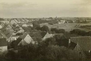 Geithain : Geithain und Rochlitzer Berg. Ortsansicht vom Turm der Kirche (Mittelsächsisches Bergland)