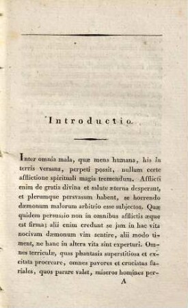 De afflictionibus spiritualibus