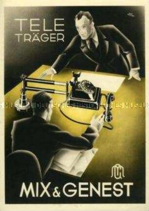 Werbeblatt für Teleträger