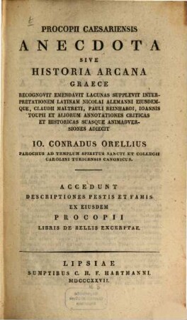 Anecdota seu historia arcana