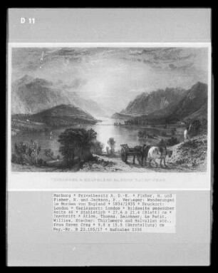Wanderungen im Norden von England, Band 2 — Bildseite gegenüber Seite 46 — Thirlemere and Helvellen etc., from Raven Crag
