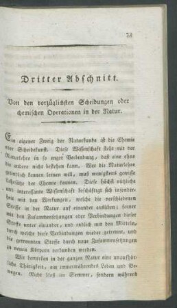 Dritter Abschnitt. Von den vorzüglichsten Scheidungen [...].