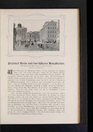 Friedrich Halm und das Wiener Burgtheater