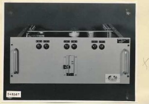 Pegelschreiber, Einschub Typ 06.92029.1, Netzgerät Frontseite, Foto 1954