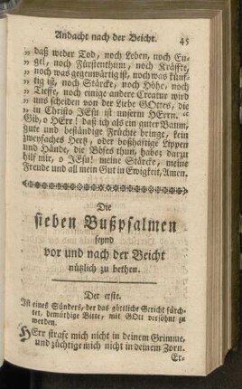 Die sieben Bußpsalmen ...
