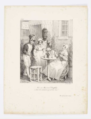 Que ce Monsieur Dauphin a donc des manières qu’est bon ton!, Blatt 14 der Folge "Album pour 1827"