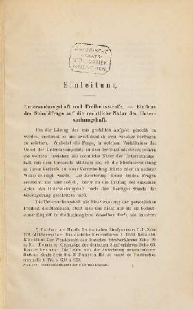 Die Reformbedürftigkeit der Untersuchungshaft