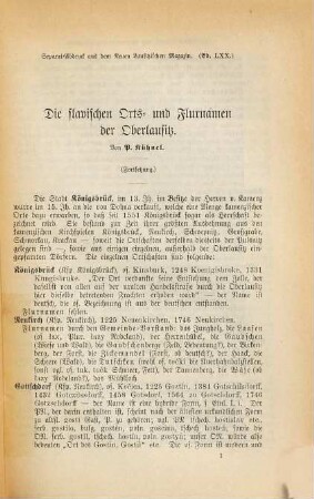 Die slavischen Orts- und Flurnamen der Oberlausitz, 4