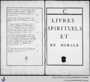 C. Livres Spirituels et de Morale