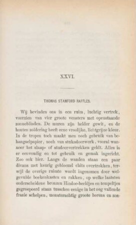 XXVI. Thomas Stamford Raffles