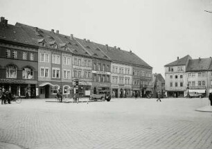 Löbau, Markt : Löbau. Markt. Südseite von Nordosten