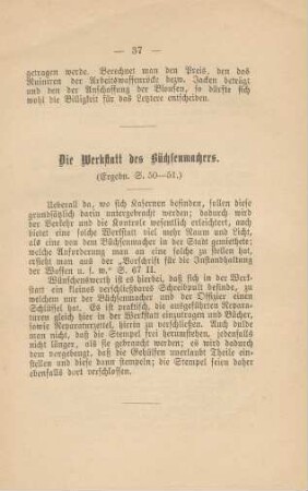 Die Werkstatt des Büchsenmachers