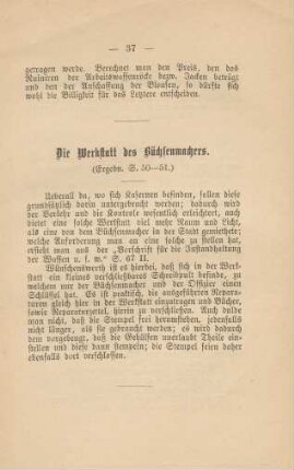 Die Werkstatt des Büchsenmachers
