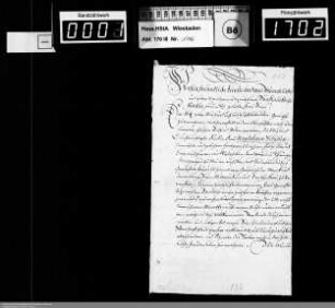 . 1726: Dezember und o. D. 1726