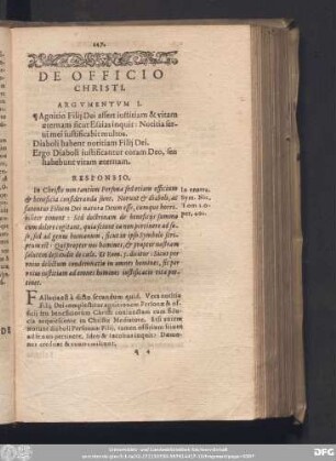 De Officio Christi.