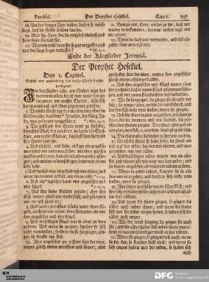 Der Prophet Hesekiel.