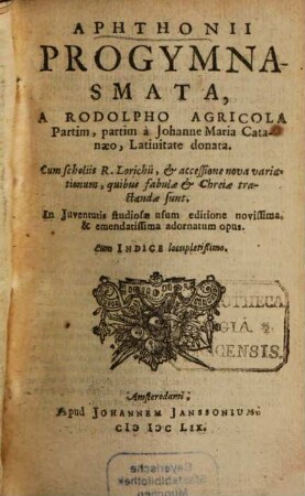 Progymnasmata