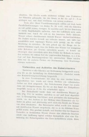 Vorbereiten und Aufstellen des Eiskalorimeters.