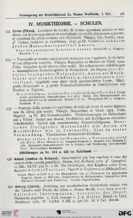 IV. Musiktheorie – Schulen (Nr. 433-1120)