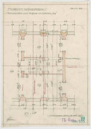 Fischer, Theodor; Wiesbaden; Museum - Bauteil E IV. (Grundriss)