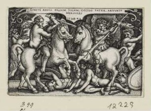 Herkules raubt Jole, Blatt 10 der Folge "Arbeiten des Herkules"