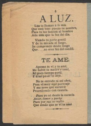 Te amé.