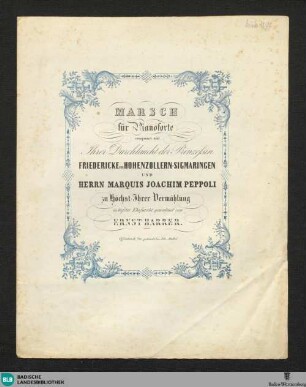 Marsch für Pianoforte