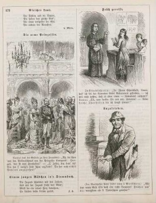 "Die arme Prinzessin" "Früh gereist" "Unzufrieden"