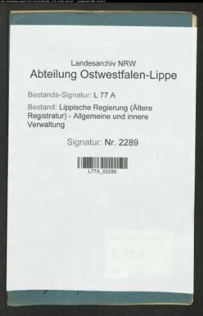 Unterhaltung des Gymnasiums zu Detmold