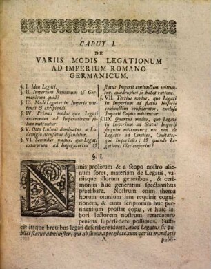 Commentatio de iure statuum Imperii circa legatos exteros in comitiis