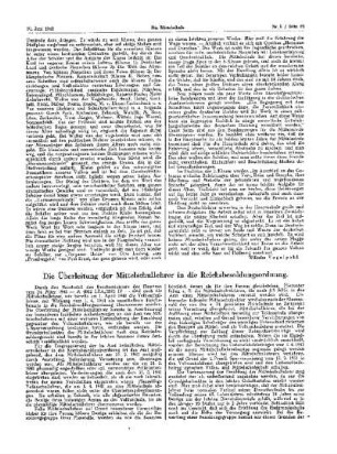 Die Überleitung der Mittelschullehrer in die Reichsbesoldungsordnung