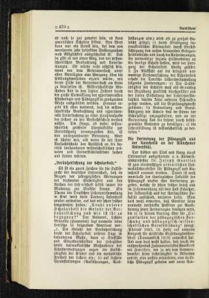 "Veräußerlichung der Schularbeit"
