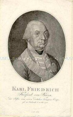 Porträt des Karl Friedrich Kurfürst von Baden