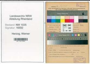 Entnazifizierung Werner Herzog , geb. 08.04.1907 (Lademeister)