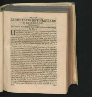 Exercitatio Iustinianea IIX. Respondente Georgio Mauritio Denicken ...
