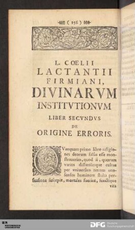 Liber Secvndvs De Origine Erroris.