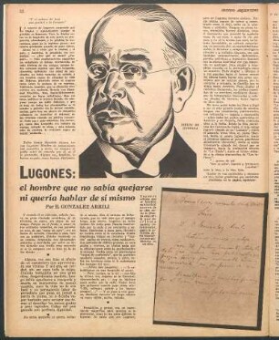 Lugones: el hombre que no sabía quejarse ni quería hablar de sí mismo