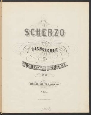 Scherzo für Pianoforte Op. 13