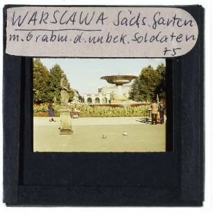 Warschau, Grabmal des unbekannten Soldaten,Warschau, Sächsischer Garten