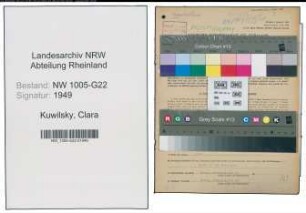 Entnazifizierung Clara Kuwilsky , geb. 22.05.1910 (Buchhalterin)