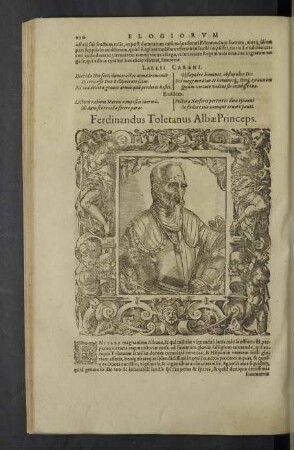 Ferdinandus Toletanus Albae Princeps.