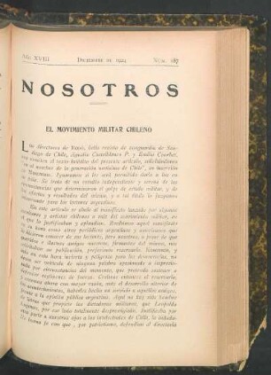 El movimiento militar chileno