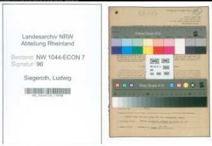 Entnazifizierung Ludwig Siegeroth , geb. 18.04.1890 (Ziegeleibesitzer)