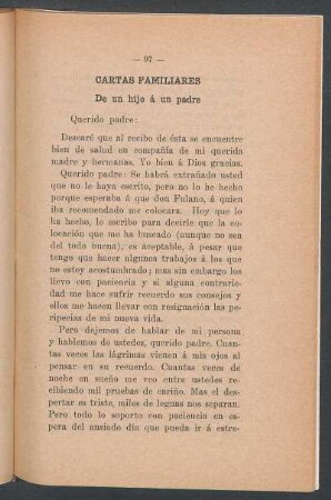 De un hijo á un padre